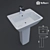 BelBango MONTI Ceramic Sink 3D model small image 2