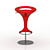 Sleek Adjustable Barstool: Discovery 3D model small image 1
