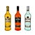 Bacardi Bar Bottles - Gold, Black, Superior 3D model small image 1