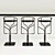 Ike Bar Stool: Sleek Design, Desalto Collection 3D model small image 2