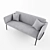 Luxurious Valet Love Seat - Stellar Works 3D model small image 2