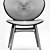 Baxter Table & Chairs Set 3D model small image 3