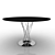 Elegant Dining Table 121 by Vitra 3D model small image 1