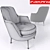 Flexform Guscio Soft: Elegant and Versatile Armchair 3D model small image 3