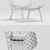 Sleek Mammoth Slim Chair 3D model small image 3