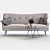 Regina Sofa & Prunus Table: Elegant & Functional Furnishings 3D model small image 3