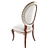 Ralph Lauren Louis XVI Chair – Timelessly Elegant Seating 3D model small image 2