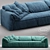 Stylish Casablanca Sofa 3D model small image 1