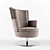 Cozy Velvet Armchair 3D model small image 1