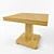 Contemporary Square Table 900x900 3D model small image 1