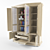 Sleek Wood Bookcase 3D model small image 2