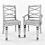 Elegant Porter Dining Chair 3D model small image 2