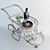 Ken Fulk Admiral Bar Cart 3D model small image 2