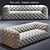Luxury Eres Tufted Sofa 3D model small image 1