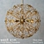 Floral Burst Chandelier: Elegant and Dynamic Lighting 3D model small image 1