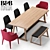 Luxurious Dining Set: Maxalto FEBO, RECIPIO, SELLA 3D model small image 1