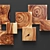 Modern Square Wall Art Set 3D model small image 2