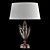 Marquise Bronze Lamp with Smoothed Crystals 3D model small image 1