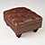 Luxurious Claverdon Leather Footstool 3D model small image 1