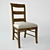 Archivist Ladderback Side Chair 3D model small image 1