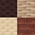 Brick Pattern Floor Tiles 3D model small image 1