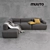 Muuto Connect Sofa & Loom Accessories 3D model small image 2