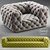 Luxury Chester Moon Sofa and Chair 3D model small image 1