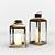 Glamorous Faux Brass Lantern 3D model small image 1