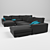 Corona Corner Sofa Set 3D model small image 1