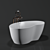 Stylish Freestanding Bathtub by KASH 3D model small image 3