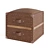 Vintage Wood and Leather Chest 3D model small image 1