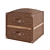 Vintage Wood and Leather Chest 3D model small image 2