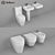 BelBagno Genius Collection - Stylish Porcelain Bathroom Set 3D model small image 1