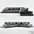 Formerin MyWay Plus Modular Sofa 3D model small image 1