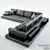 Formerin MyWay Plus Modular Sofa 3D model small image 2