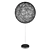 Modern Black Woven Dome Floor Lamp 3D model small image 1