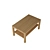 Modern Bedside Table by IKEA LAKK 3D model small image 2