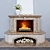 Title: Marble-Faced Open Hearth Fireplace 3D model small image 1
