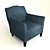 Canterbury Armchair: Elegant Comfort for Your Home 3D model small image 3