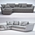 Adagio Corner Sofa: Designer Daniel Libeskind 3D model small image 2