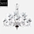 Elegant CLAUDIO Chandelier: 18 lamps, 110x110x180 cm 3D model small image 1