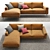 Elegant Carlton Corner Sofa 3D model small image 2