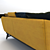 Elegant Aries 2.5-Seat Sofa 3D model small image 2