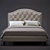 Modern Tufted Bedframe: Stylish Elegance 3D model small image 3