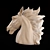 Elegant Equestrian Wall Decor 3D model small image 3