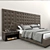 Custom Box Tufted Platform Bed: RH Modern Elegance 3D model small image 2