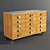 Rustic Industrial Drawer Chest 3D model small image 1