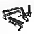 Technogym Pure Strength Adjustable Bench & Free Weights 3D model small image 1