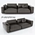 Flexform Ettore: Stylish and Functional Sofa 3D model small image 1