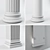 Set of 4 Elegant Columns 3D model small image 3